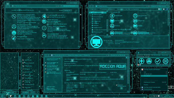 Adiccion Aqua for windows 10 themes