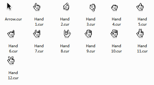 Mac OS X: Different Kinds of Hands Cursors