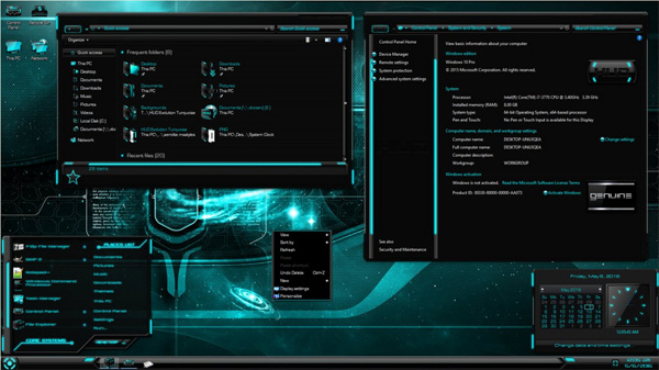 HUD Evolution Turquoise for Windows 10 TH2