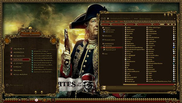 PIRATES OF THE CARIBBEAN windows 7 theme