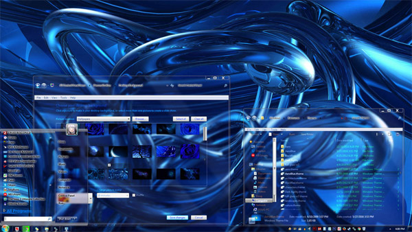 Wild Blue Glass Windows 7 Theme