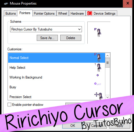 InuxBoku-Ririchiyo Cursor