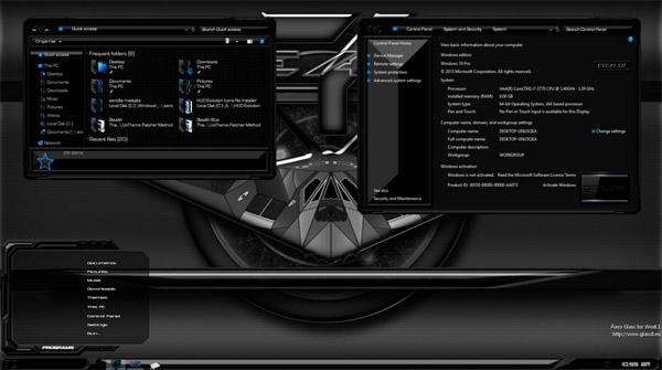 Stealth for Windows 10 theme