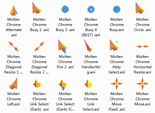 Molten Chrome Cursors