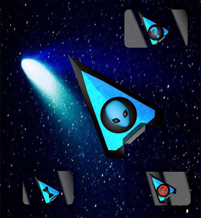 Blue Alien for mouse cursors