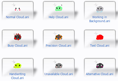 Cute Cloud Collection Cursors