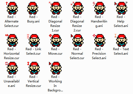 Red (Pokémon) Cursors