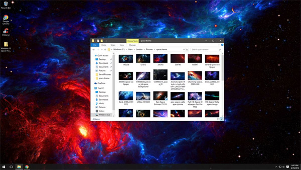 Beautiful Win10 Space Theme Slideshow