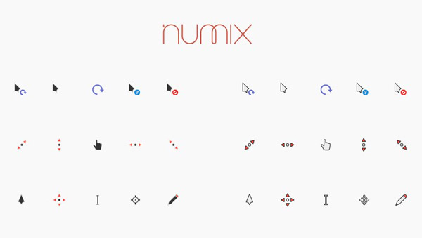 Numix mouse pointers 