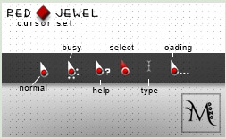 Red Jewel Cursor Pack