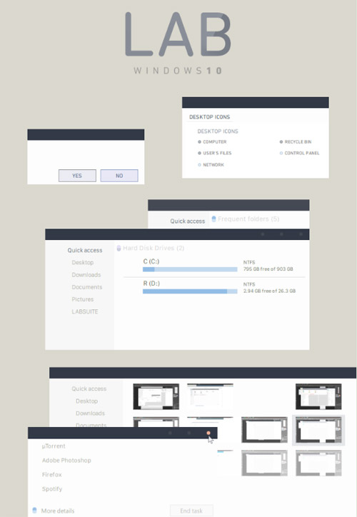 LAB Windows 10 Visual Style