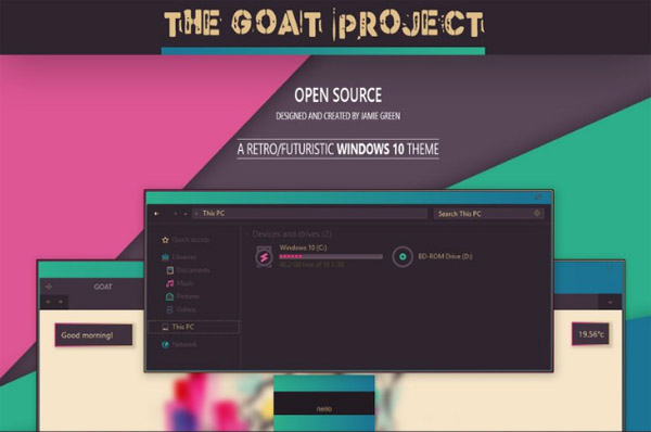 The G.O.A.T. Project for windows 10 theme