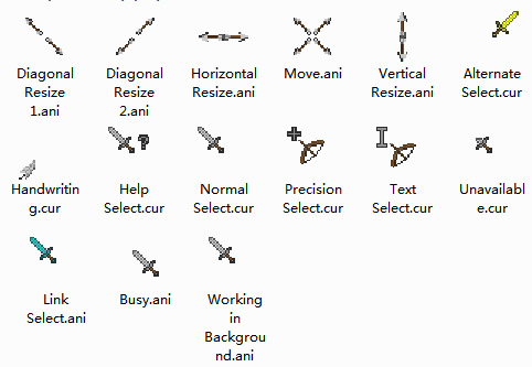 Minecraft V2 Mouse Cursors