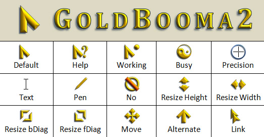 GoldBooma 2 mouse cursors
