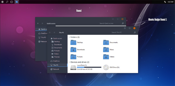 Ubuntu Budgie Theme Win10 Anniversary Update