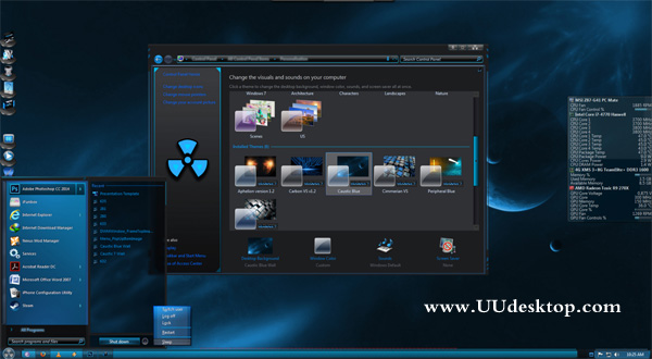Caustic Blue for Windows 7 free download