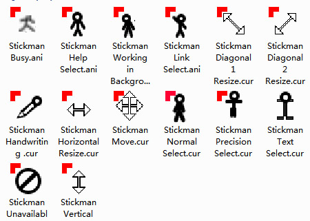 Stickmans Pack Mouse Cursors