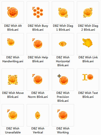 DBZ Wish Blink Mouse Cursors