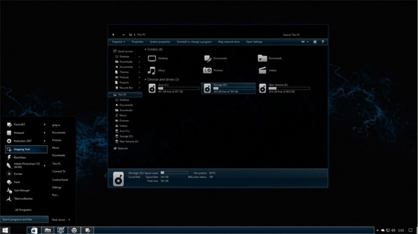 The Blue Theme for Windows 10 RS 2