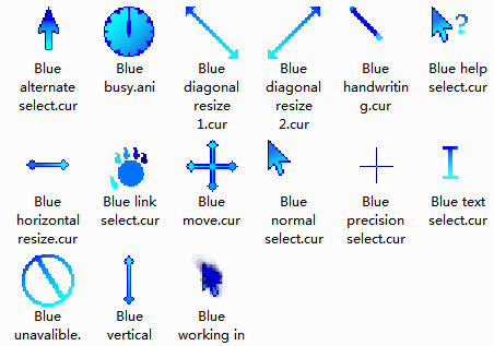 Blue Mouse Cursors