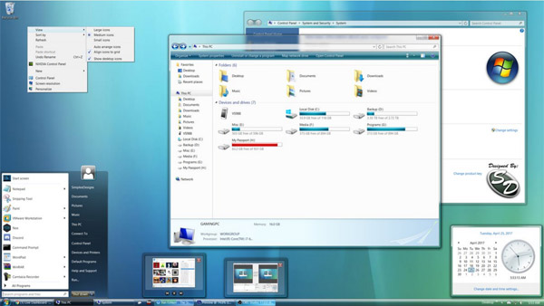 ClearGlass Aero Vista for win8 desktop themes