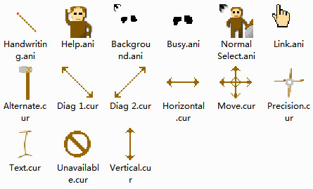 Cavemen computer mouse pointer 