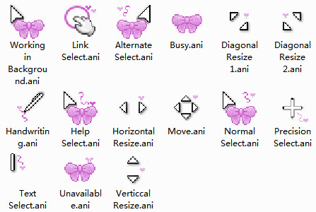 Purple Bow (Lazo Morado) Mouse Cursors