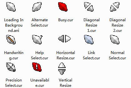 3D Diamond Mouse Cursors