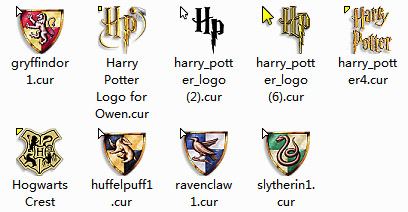 Harry Potter Crests & Logos Mouse Cursors