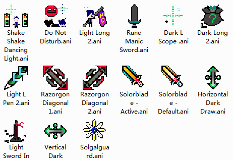 Light&Dark Long 2.0: Weapon Style Cursors