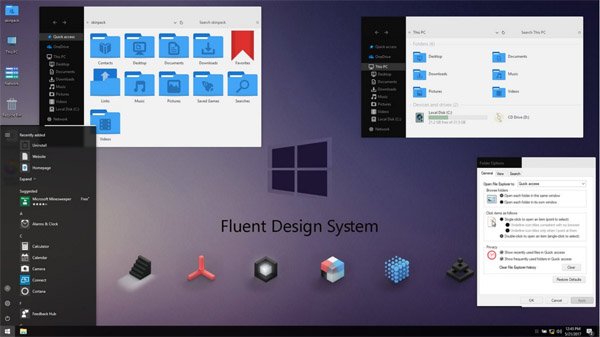 Fluent Design VS for windows 10 themes