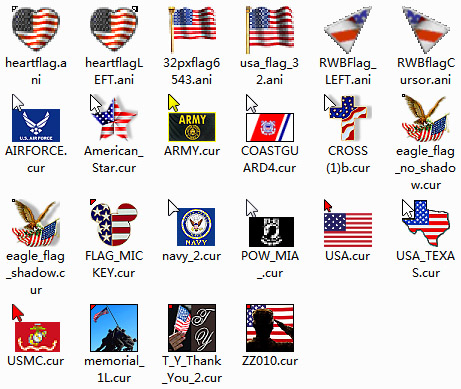 Memorial Day Mouse Cursors