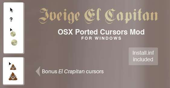 Iveige OSX Cursors Mod for Windows