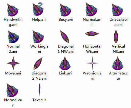 Alien (Purple) Mouse Cursors