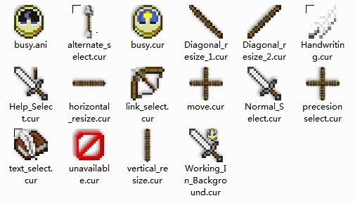 Minecraft 2 Mouse Cursors