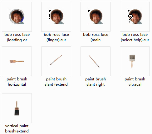 Bob Ross collection Mouse Cursors
