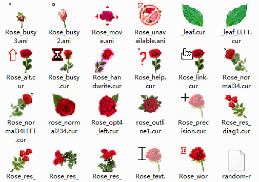Random Roses & Other Flowers Cursors