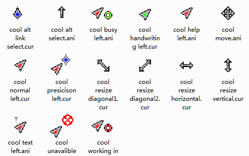 Left Handed Cool cursors for windows 7