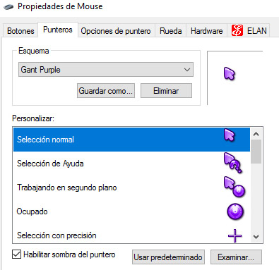 Gant Purple for mouse pointers free download