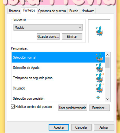 Cursor Mudkip for your computer download
