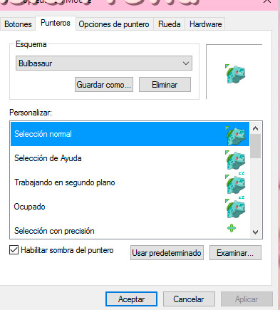 Bulbasaur Mouse Cursor