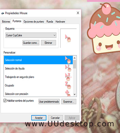 Cupcake mouse pointers DOWNLOAD