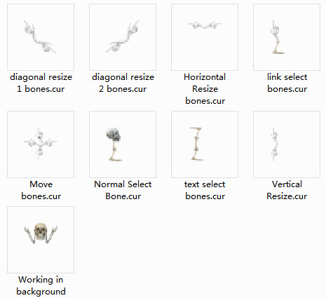 Bone Zone Mouse Cursors 