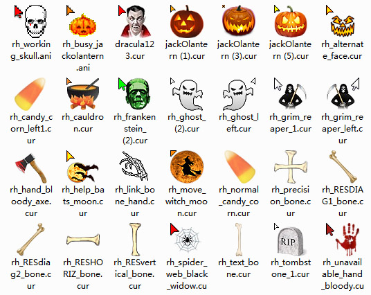 Random Halloween Mouse Cursors