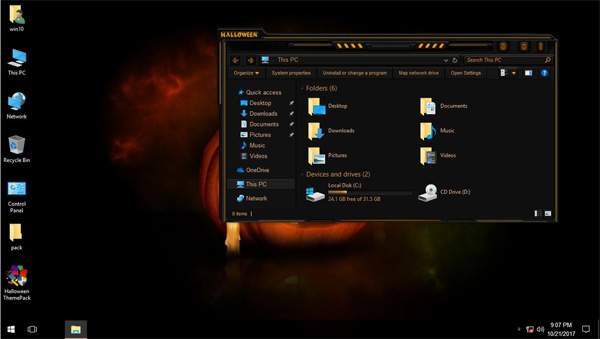 MyHalloween for windows 10 themes