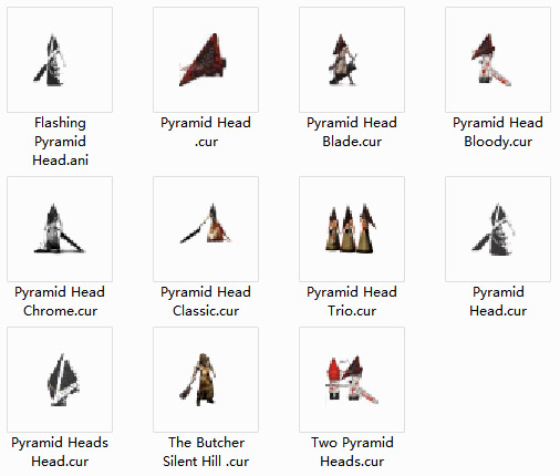 Pyramid Head Collection Mouse Cursors