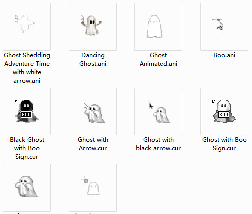Ghostly Collection Mouse Cursors