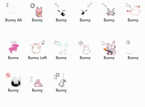 FREE Silly Rabbit computer mouse pointer download 