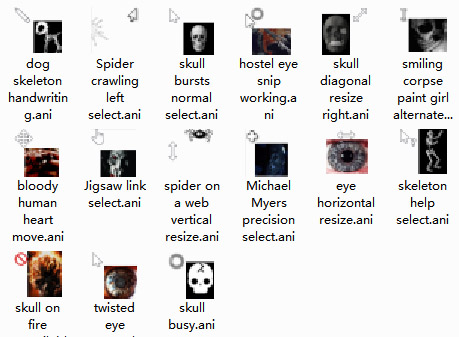 Horror Mouse Cursors