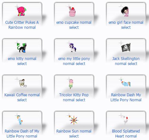 Bleeding Rainbows Mouse Cursors